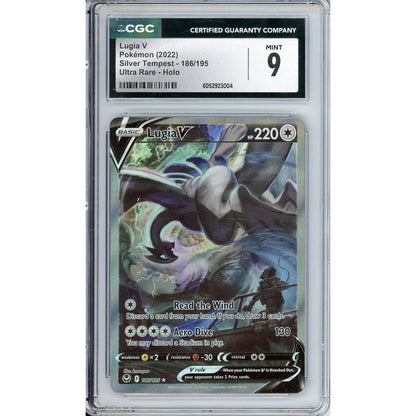 Pokemon Graded: Lugia V 186/195 Silver Tempest (2022) Ultra Rare CGC 9