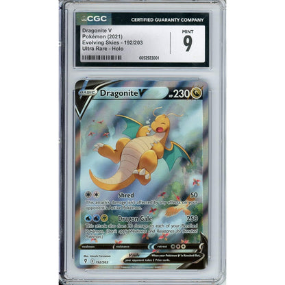 Pokemon Graded: Dragonite V 193/203 Evolving Skies (2021) Ultra Rare Holo CGC 9