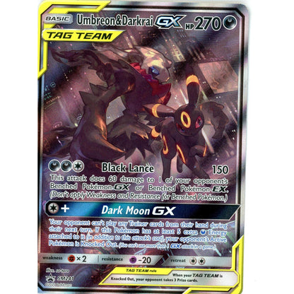 Pokemon Single: Umbreon+Darkrai GX -SM241 SM Promos Holo NM