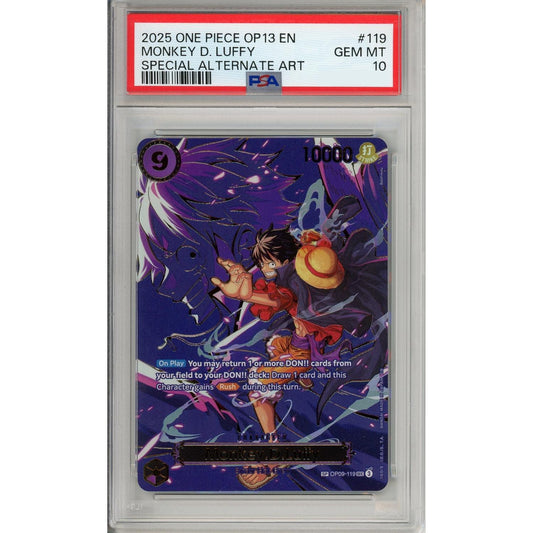 One Piece Graded: Monkey D. Luffy OP09-119 Special Alternate Art PSA 10