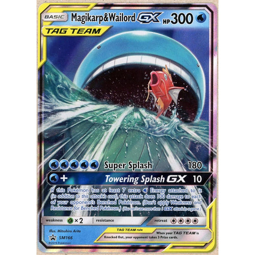 Pokemon Single: Magikarp & & Wailord GX SM166 Promo (2019) Tag Team NM