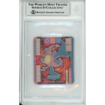 Pokemon Graded: Charizard Data Card Pokedex Ramune XY Beckett 8.5