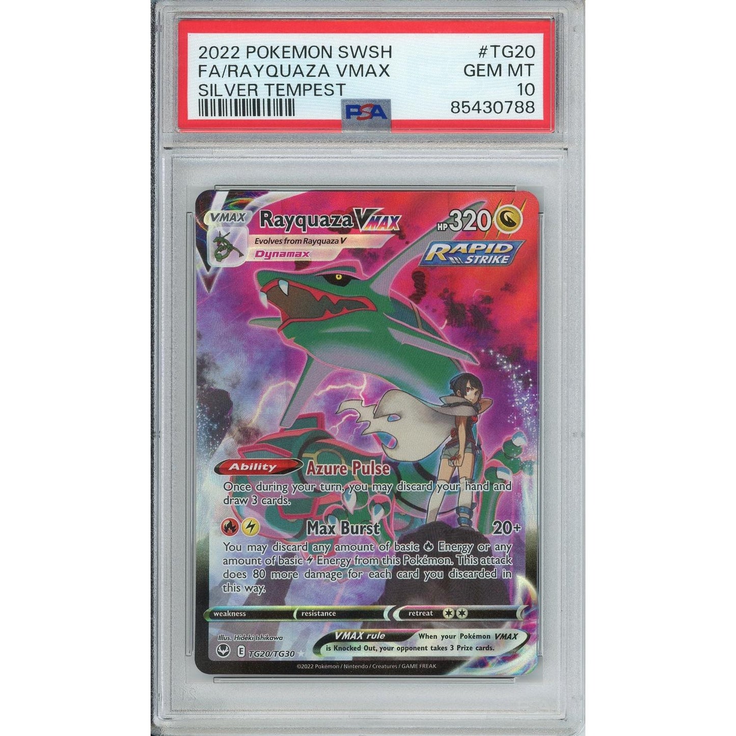 Pokemon Graded: Rayquaza VMAX PSA 10