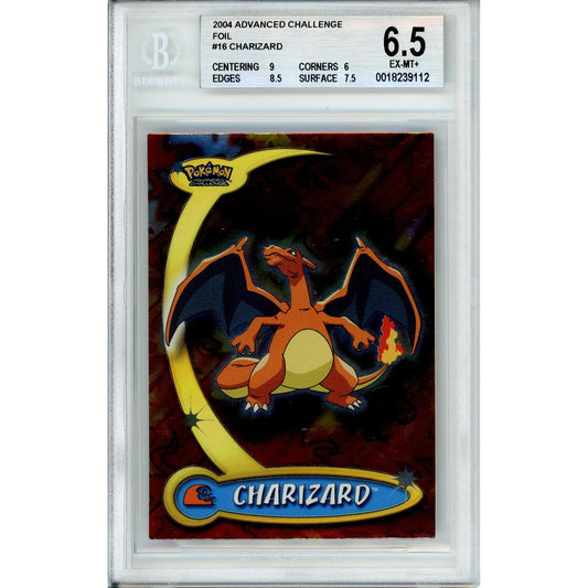 Pokemon Graded: Charizard #16 Advanced Challenge (2004) Beckett 6.5
