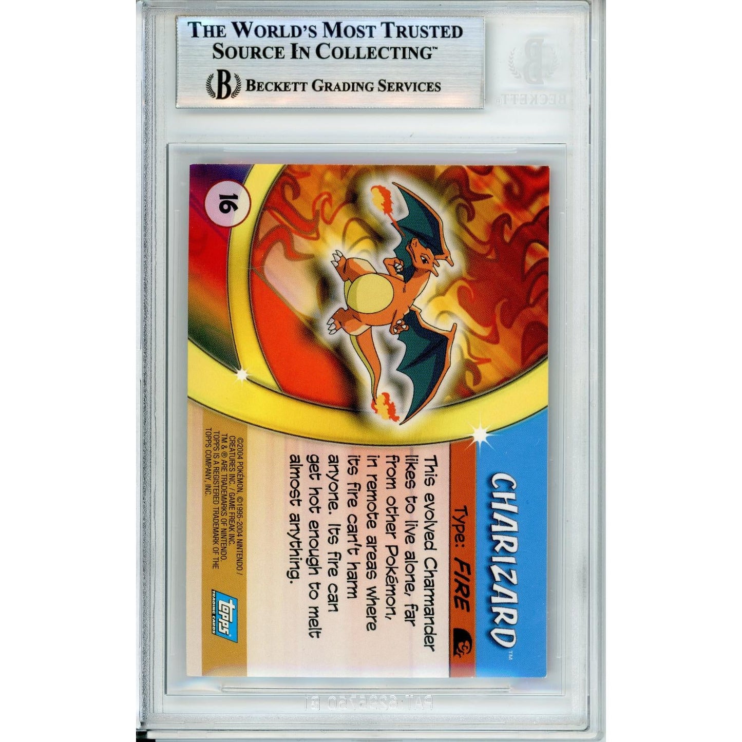 Pokemon Graded: Charizard #16 Advanced Challenge (2004) Beckett 6.5