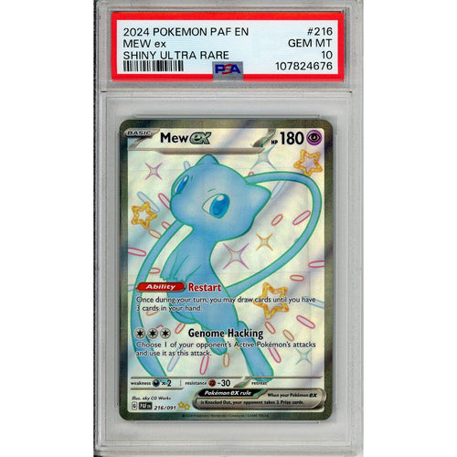 Pokemon Graded: Mew ex 216/91 Paldean Fates (2024) Shiny Full Art PSA 10