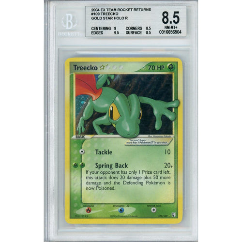 Pokemon Graded: Treecko Gold Star Beckett 8.5