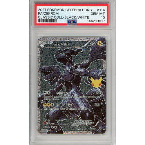 Pokemon Graded: Zekrom 114/114 Classic Collection Celebrations (2021) Full Art PSA 10