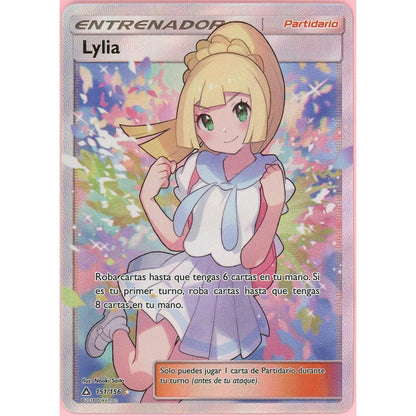 Pokemon Single: SPANISH Lillie 151/156 Ultra Prism (2018) Full Art NM