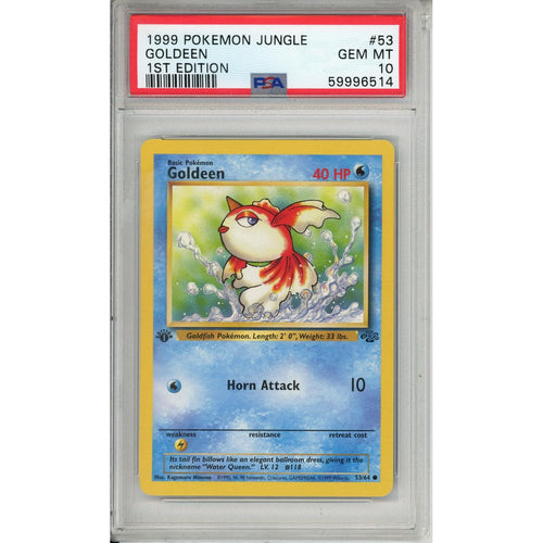 Pokemon Graded: Goldeen 1st Edition 53/64 Jungle (1999) PSA 10