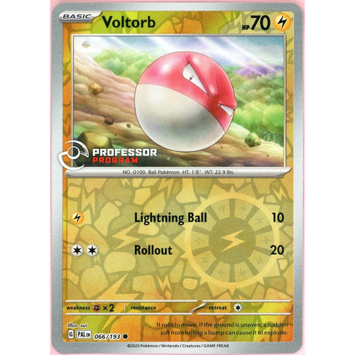 Pokemon Single: Voltorb 66/193 Professor Program Stamped (2023) Reverse Holo LP