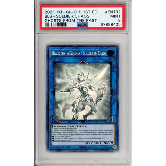 Yu-Gi-Oh! Graded: Black Luster Soldier - Soldier of Chaos 1st Edition GFTP-EN132 Ghosts From the Past PSA 9