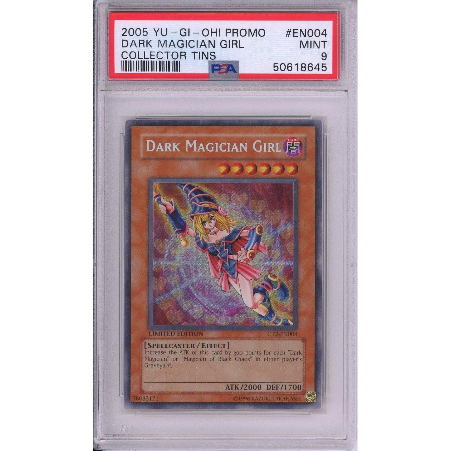 Yu-Gi-Oh! Graded: Dark Magician Girl #EN004 Collector Tins Promo (2005) Holo PSA 9