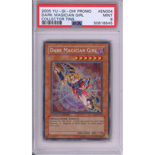Yu-Gi-Oh! Graded: Dark Magician Girl #EN004 Collector Tins Promo (2005) Holo PSA 9