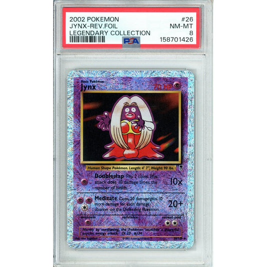 Pokemon Graded: Jynx 26/110 Legendary Collection (2002) Rev. Foil PSA 8