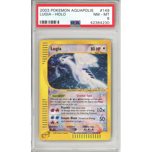Pokemon Graded: Lugia 149/147 Aquapolis (2003) Holo PSA 8