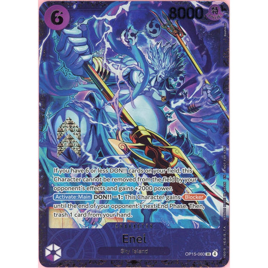 One Piece Single: Enel OP15-060 Flagship Battle 2026 Best 8 Prize NM
