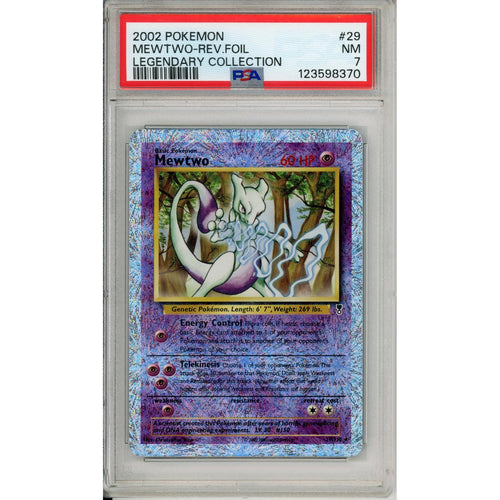 Pokemon Graded: Mewtwo 29/110 Legendary Collection (2002) Rev. Foil PSA 7
