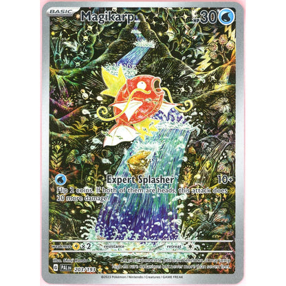 Pokemon Single: Magikarp 203/193 Paldea Evolved (2023) Illustration Rare NM