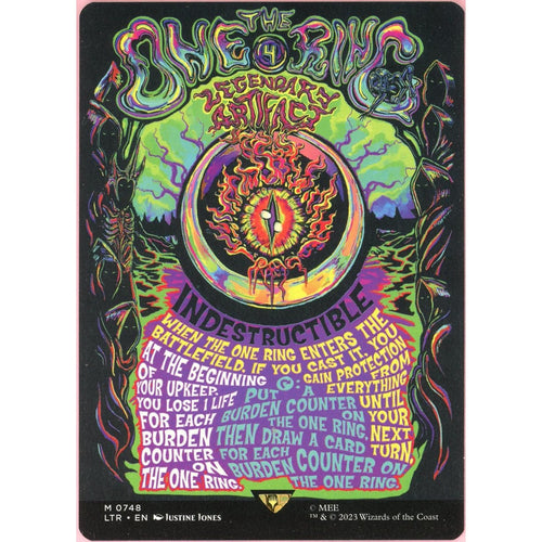 MTG Single: The One Ring Borderless #748 LOTR Universes Beyond Tales of Middle-earth NM