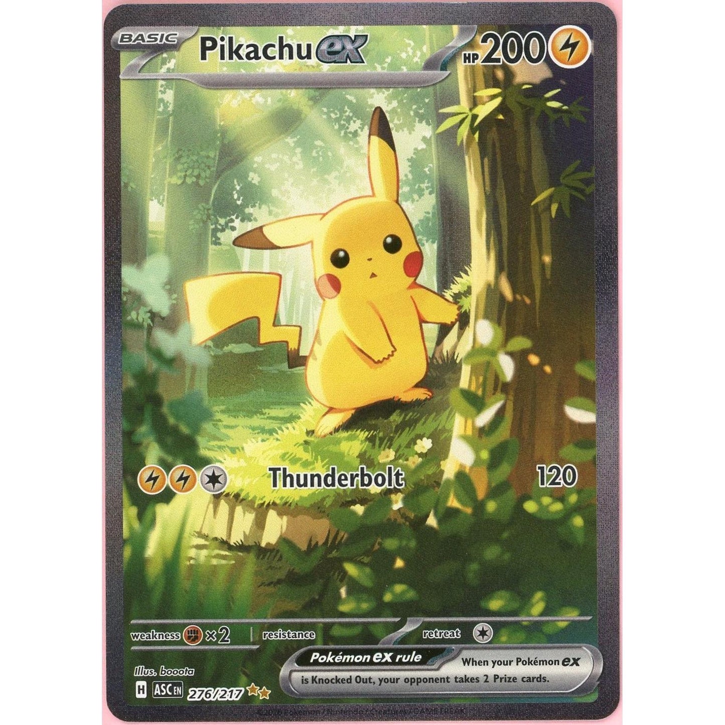 Pokemon Single: Pikachu ex 276/217 Ascended Heroes (2026) SIR NM