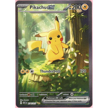 Pokemon Single: Pikachu ex 276/217 Ascended Heroes (2026) SIR NM