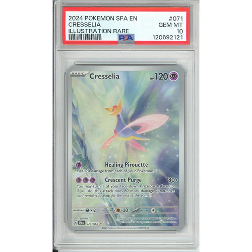Pokemon Graded: Cresselia 71/64 Shrouded Fable (2024) Holo PSA 10