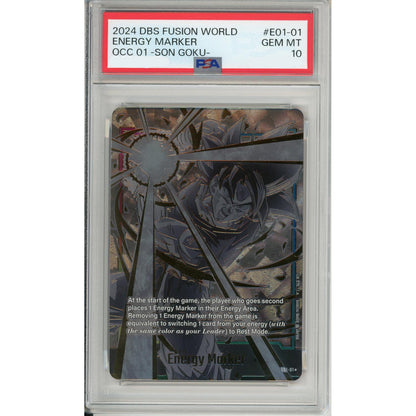 Pokemon Graded: Energy Marker Son Goku E01-01 Fusion World (2024) PSA 10