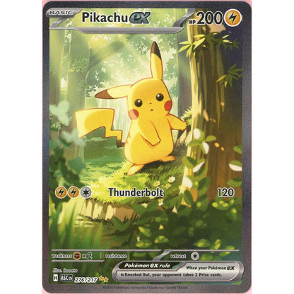 Pokemon Single: Pikachu ex 276/217 Ascended Heroes (2026) SIR NM