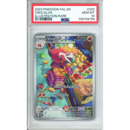Pokemon Graded: Crocalor 202/193 Paldea Evolved (2023) IR PSA 10