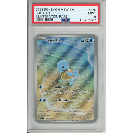 Pokemon Graded: Squirtle 270/265 Scarlet & Violet 151 (2023) IR PSA 9