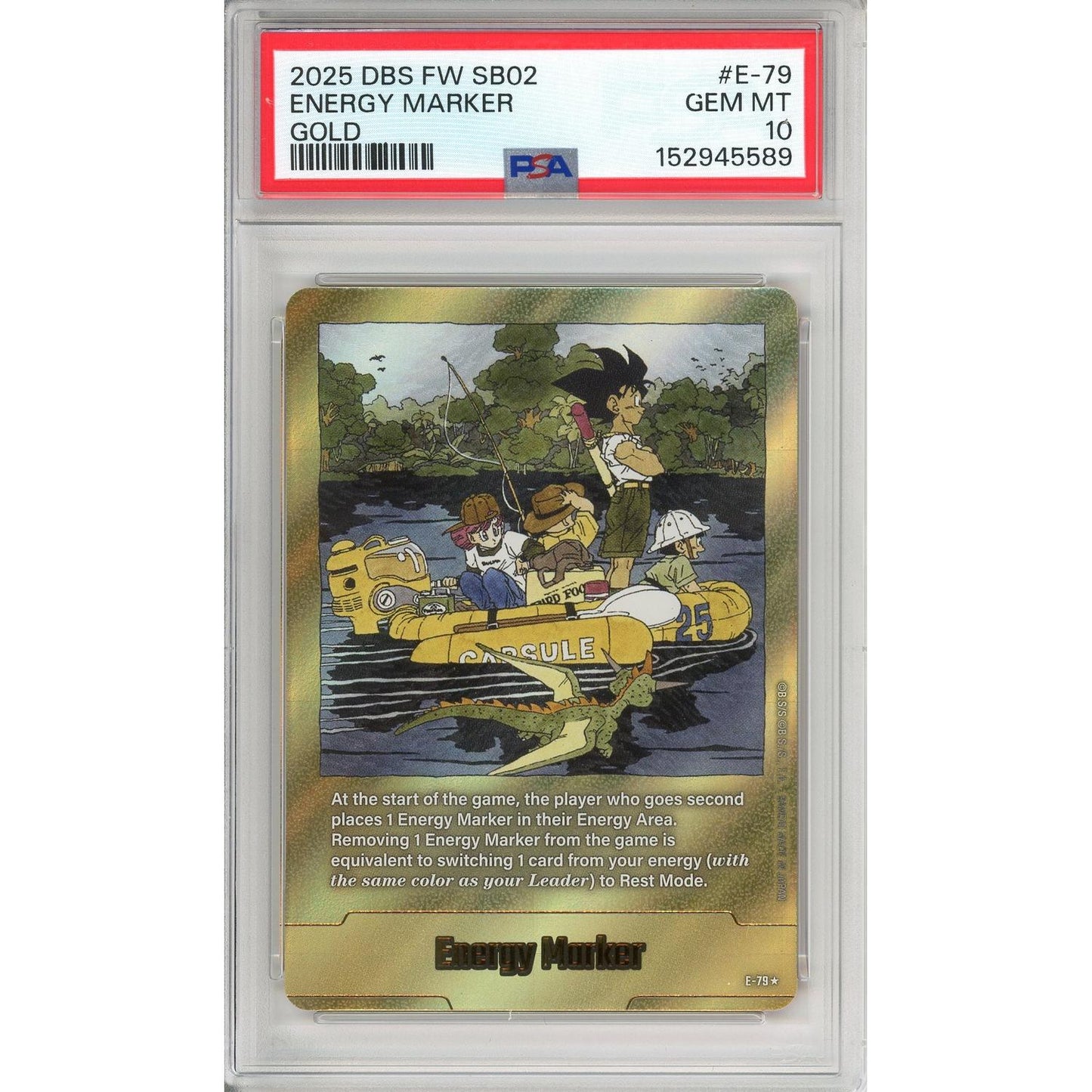 Dragon Ball Graded: Energy Marker E-79 Fusion World (2025) Gold PSA 10