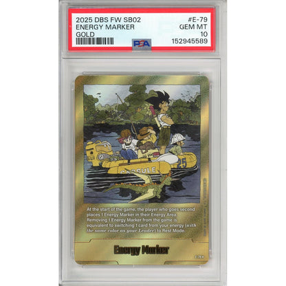 Dragon Ball Graded: Energy Marker E-79 Fusion World (2025) Gold PSA 10