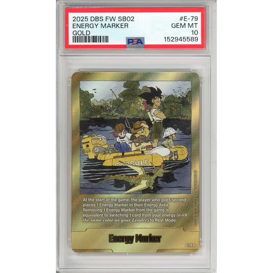 Dragon Ball Graded: Energy Marker E-79 Fusion World (2025) Gold PSA 10