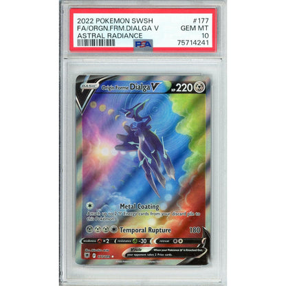 Pokemon Graded: Origin Forme Dialga V 177/189 Astral Radiance (2022) Holo PSA 10