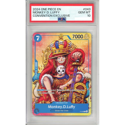 One Piece Graded: Monkey D. Luffy P-043 Convention Exclusive (2024) PSA 10