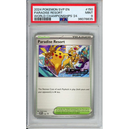 Pokemon Graded: English Paradise Resort #150 World Championships Promo (2024) PSA 9