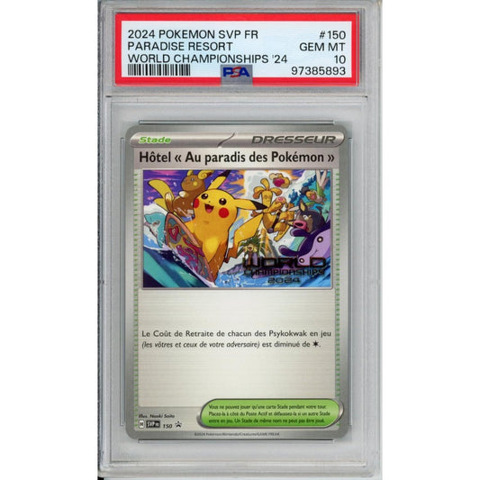 Pokemon Graded Singles: Paradise Resort World Championships 2024 French PSA 10
