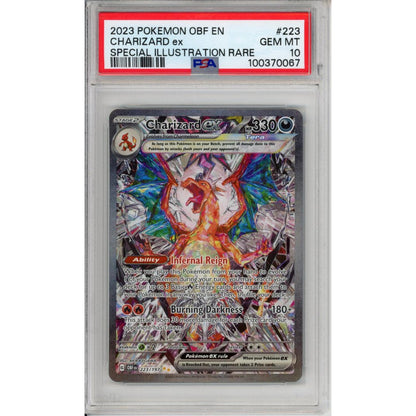 Pokemon Graded: Charizard ex 223/197 Obsidian Flames (2023) SIR Holo PSA 10