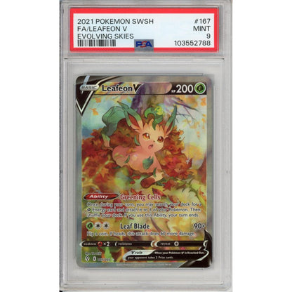 Pokemon Graded: Leafeon V 167 PSA 9