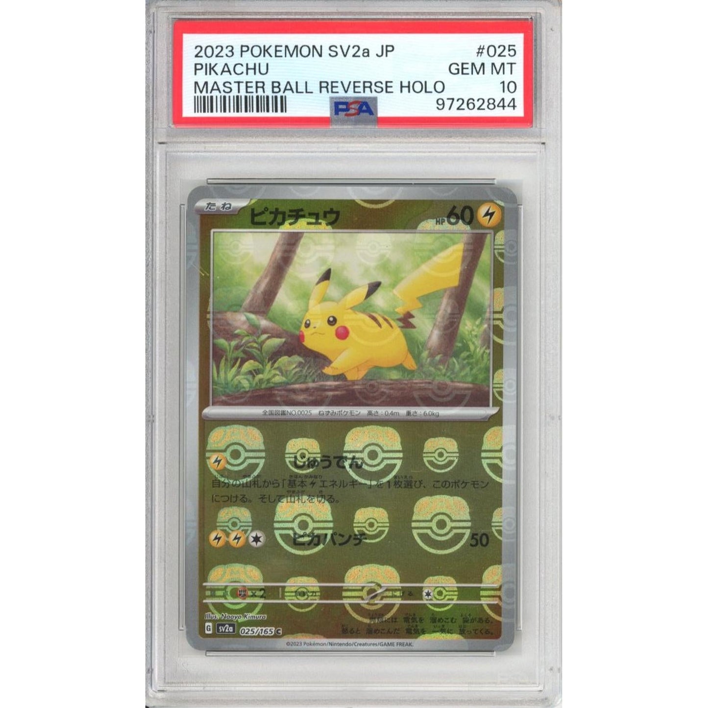 Pokemon Graded: JP Master Ball Pikachu PSA 10