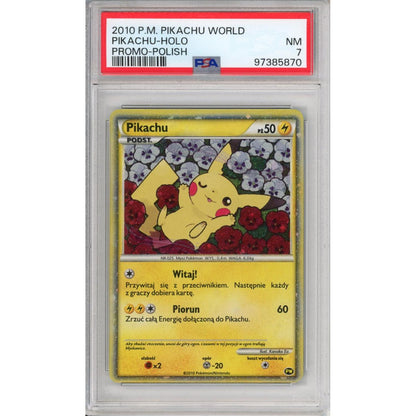 Pokemon Graded: Polish Promo Pikachu World PSA 7