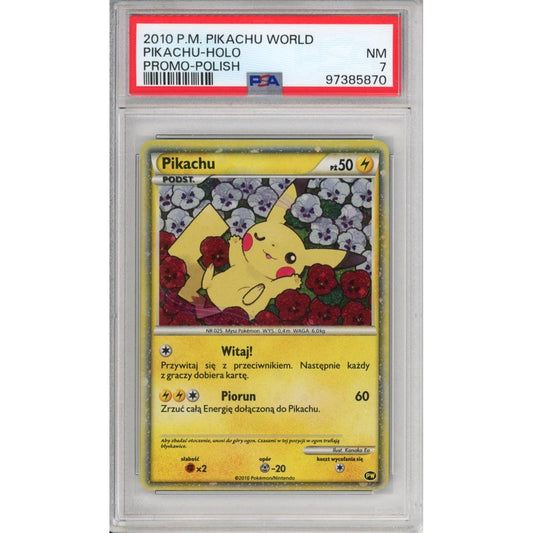 Pokemon Graded: Polish Promo Pikachu World PSA 7