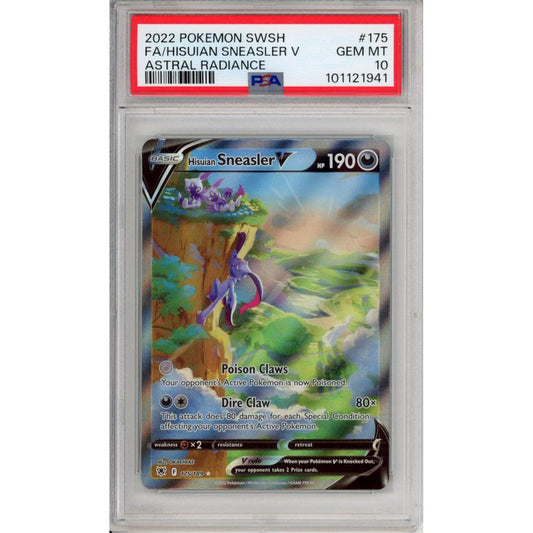 Pokemon Graded: Hisuian Sneasler V 175/189 Astral Radiance (2022) Holo PSA 10