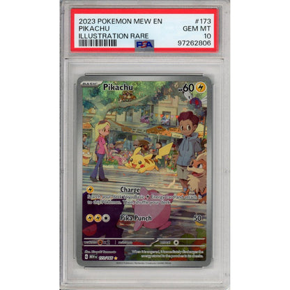 Pokemon Graded: Pikachu 173/165 Scarlet & Violet 151 (2023) IR Holo PSA 10