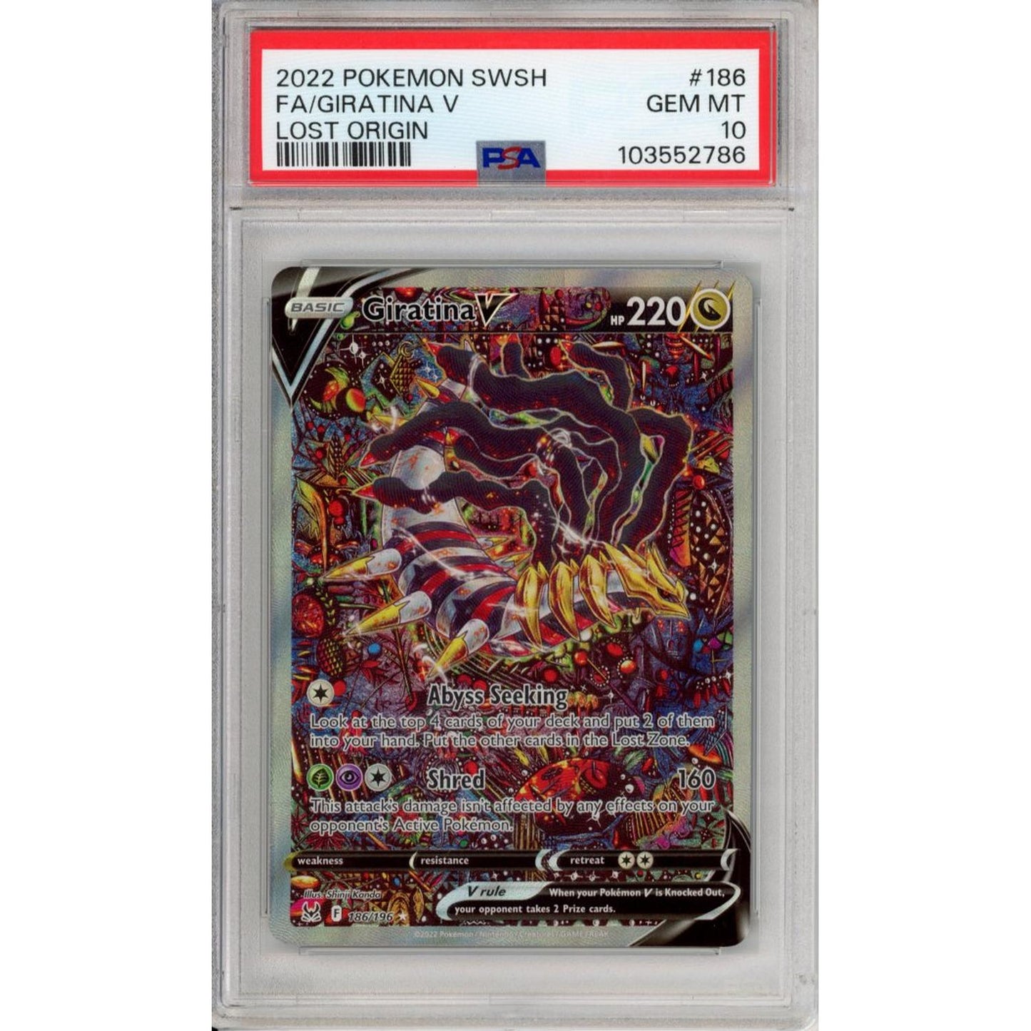 Pokemon Graded: Giratina V Alt PSA 10