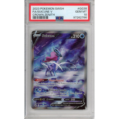 Pokemon Graded: Suicune V GG38 PSA 10