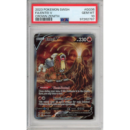 Pokemon Graded: Entei V GG36 PSA 10