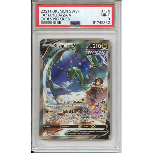 Pokemon Graded: Rayquaza V PSA 9
