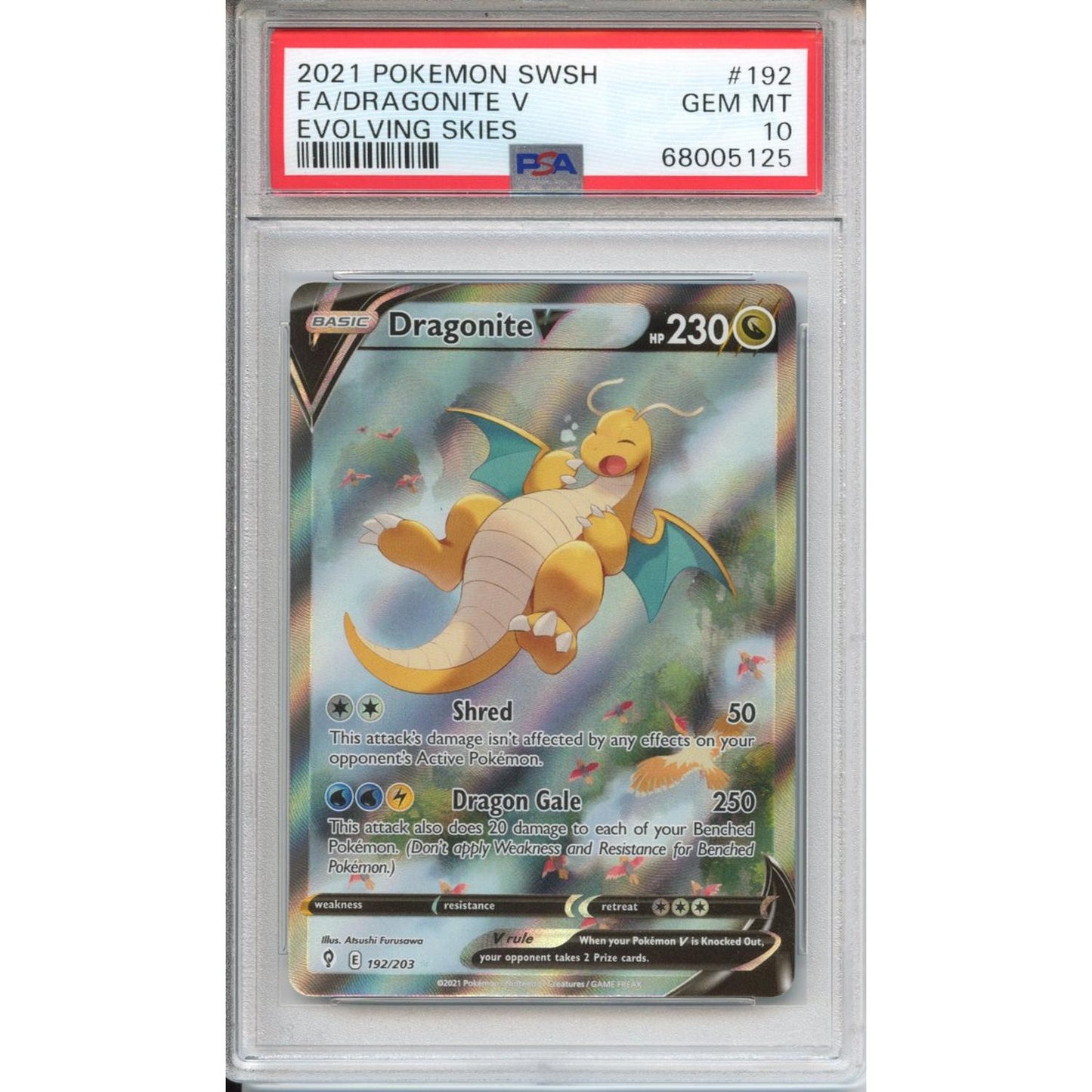 Pokemon Graded: Dragonite V Alt PSA 10
